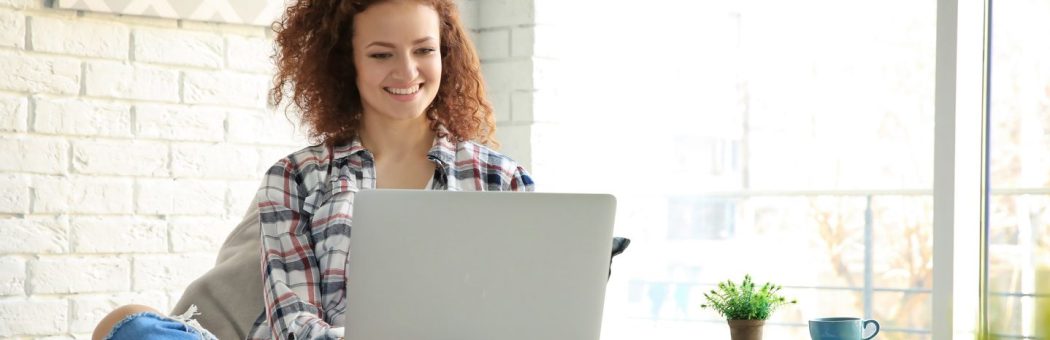 Woman with laptop