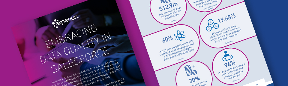Embracing data quality in Salesforce infographic