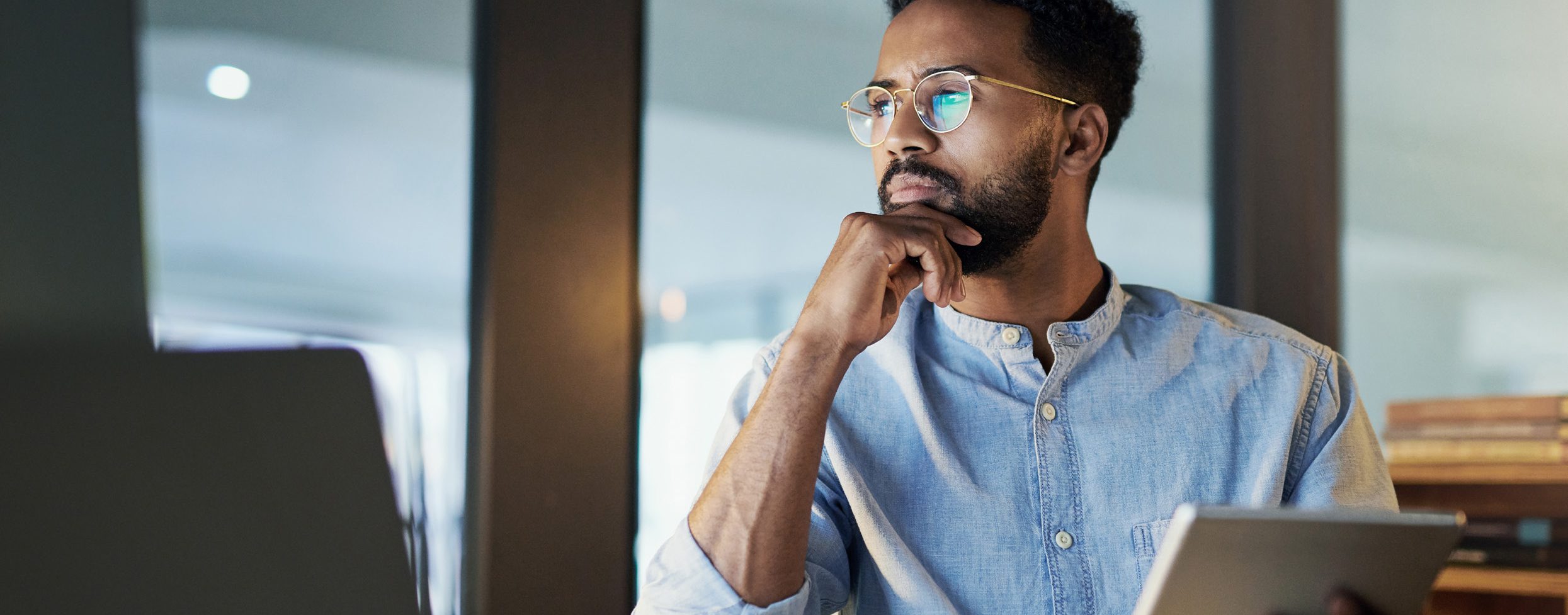 Man assessing digital identity guidance