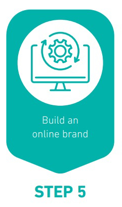 Starting an online business checklist - online brand icon