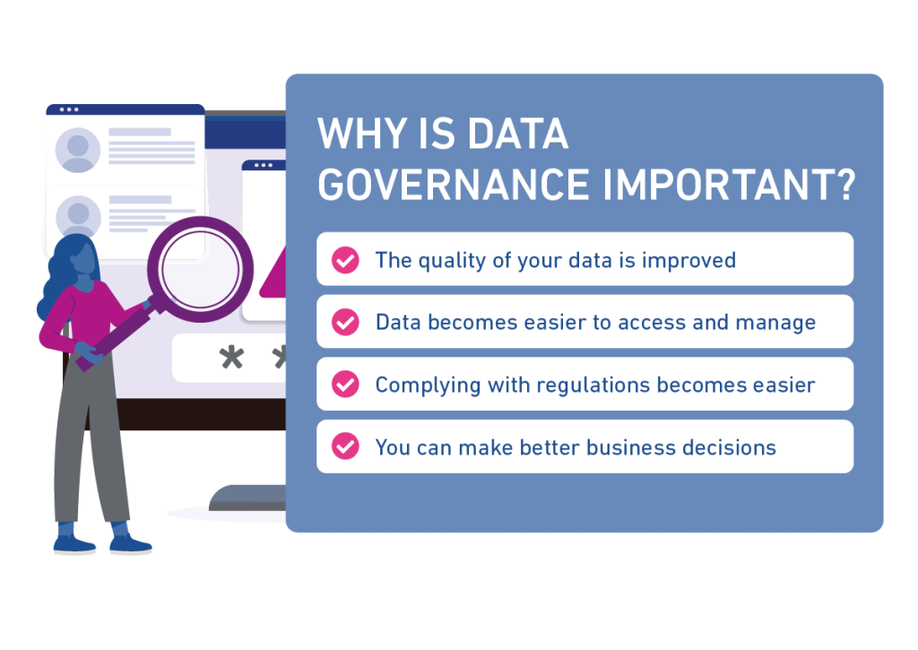 Graphic showing why data governance is important