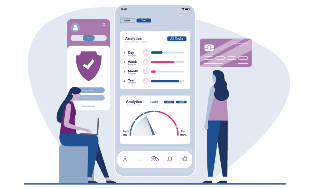 Dashboard on a mobile device