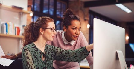 Colleagues assessing the impact of an internal data breach