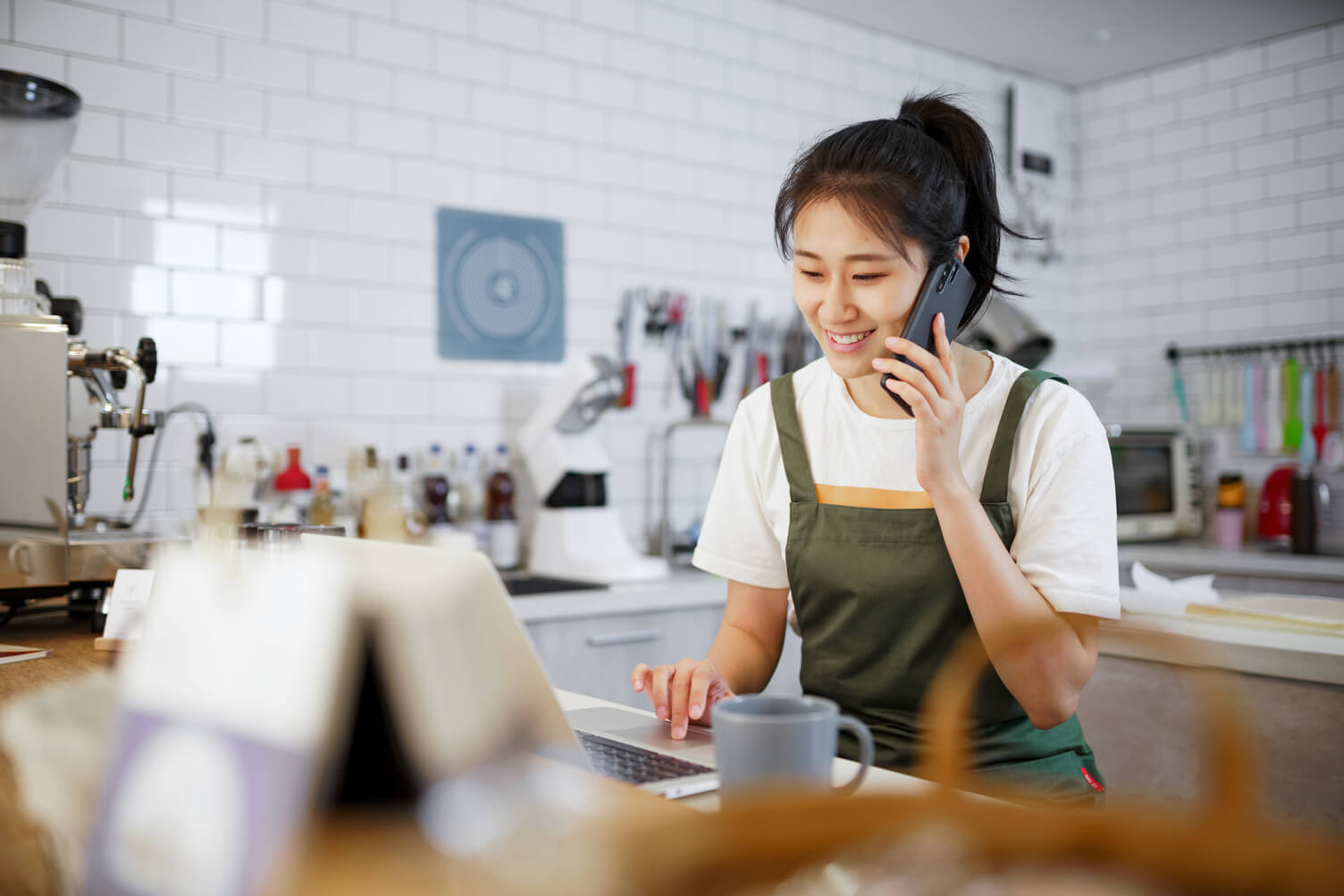 Business owner applying for credit over the phone