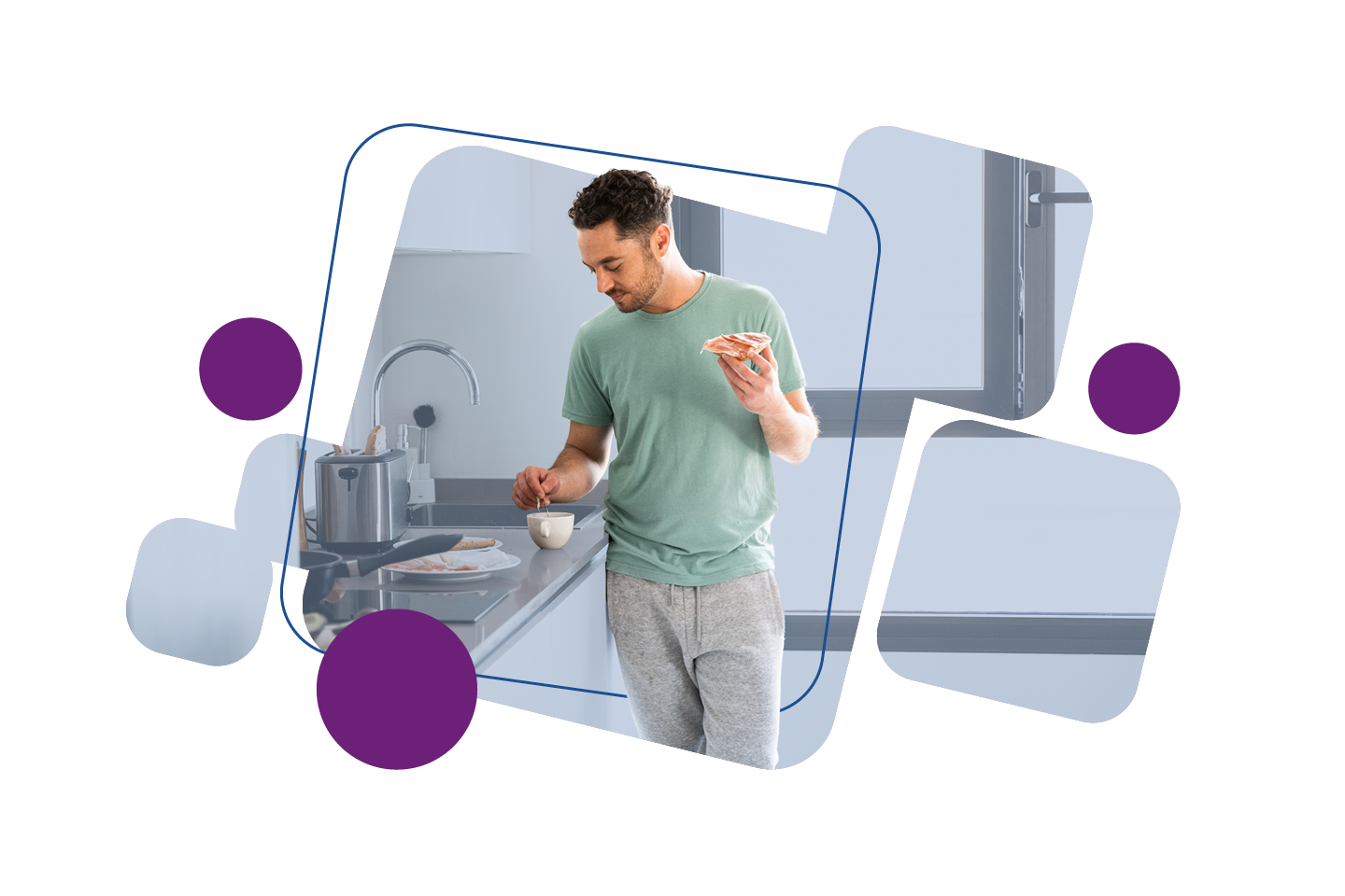 Person in their kitchen