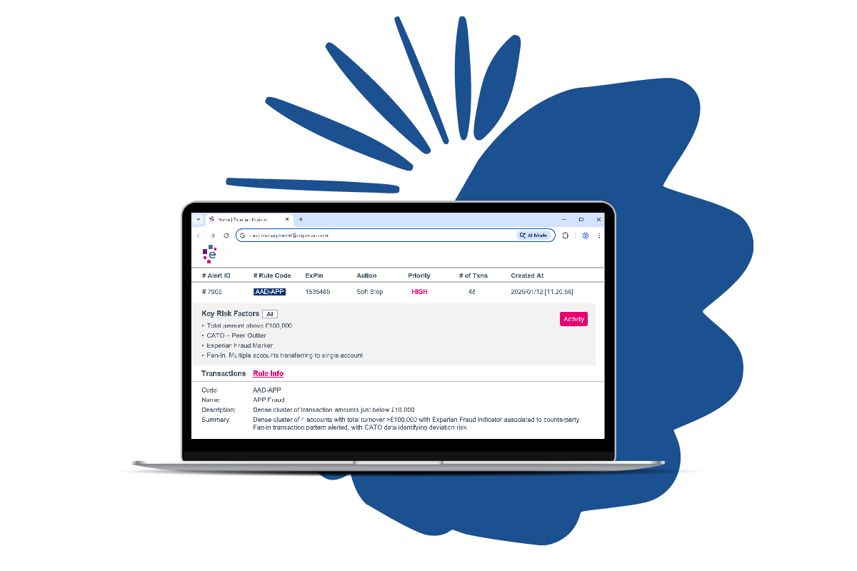 Laptop showing how the Tranactions Monitoring tool works