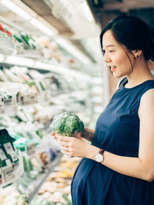 Woman browsing in a supermarket